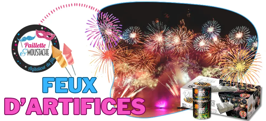 feux d'artifices paillette & moustache brive la gaillarde - mariage - anniversaire