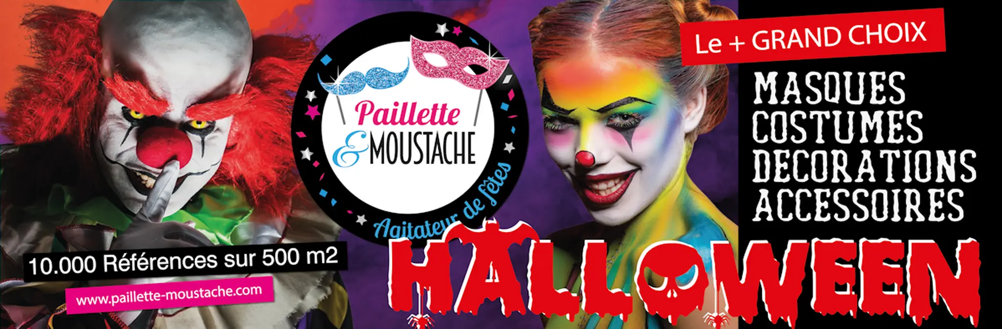Halloween Paillette & Moustache Brive la Gaillarde-accessoires déguisements et décorations