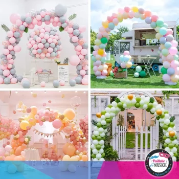 Ballons et hélium paillette & moustache brive la gaillarde- decoration anniversaire et mariage 01